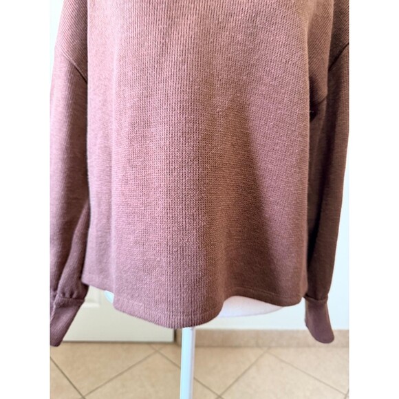 Madewell Womens Brown Knit Pullover Sweater Crew Neck Long Sleeve Large - Picture 7 of 14